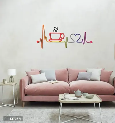 sai designs Wall Sticker for Cafe, Restaurants and Kitchens (40X91 cm),Multicolor(VT124)-thumb2