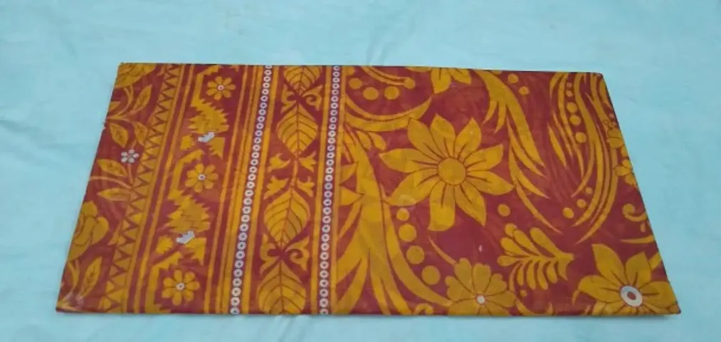 Dailywear Cotton Printed Sarees with Blouse Piece
