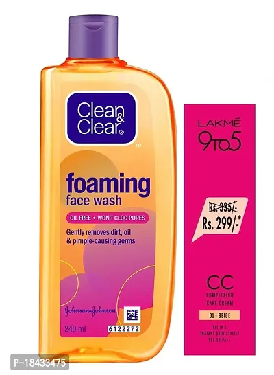 Clean  Clear Foaming Face Wash  CC Cream