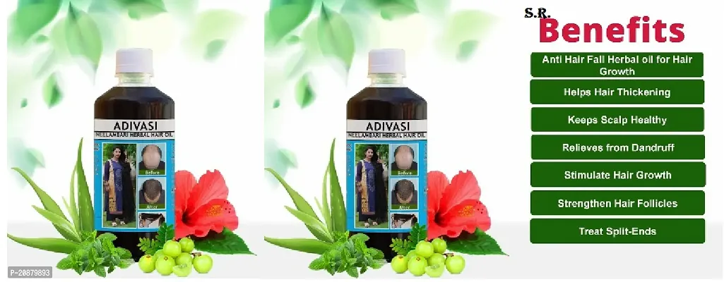 Adivasi Herbal hair Growth Oil 200ml Pack Of-2-thumb0