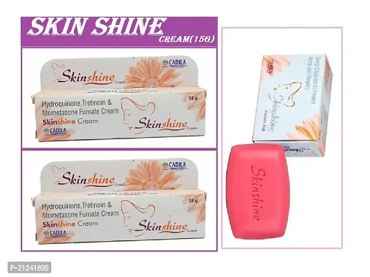 SkinShine CADILA REMOVE SPOT  FAIRNESS CREAM 15gm..( Pack Of-2)   SkinShine Soap 50gm
