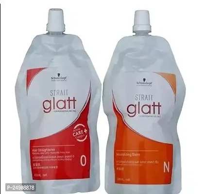 Strait glatt Neutralizing Balm (N)  And  Strait glatt Hair Straightener (0)