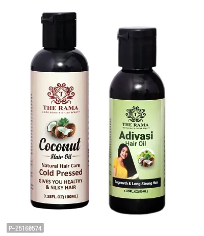 The Rama Coconut Hair Oil 100 ml And The Rama Adivasi Hair Oil  50 ml-thumb0