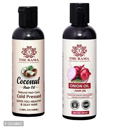 The Rama Coconut Hair Oil 100 ml And The Rama Onion Hair Oil 100 ml Combo Pack