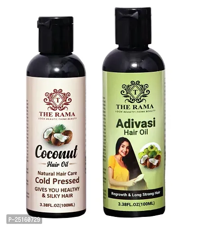 The Rama Coconut Hair Oil 100 ml And  The Rama Adivasi Hair Oil 100 ml Combo Pack