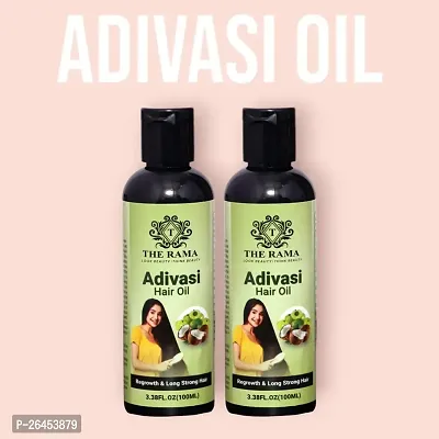 Adivasi Original Herbal Hair Growth oil 100 ml (Pack Of-2) Brand ;- The Rama-thumb0