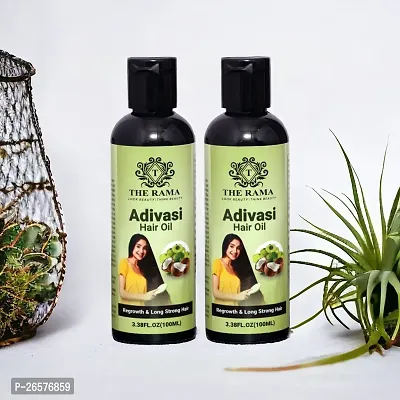 The Rama Adivasi Herbal hair Smooth, Strong Hair oil 100 ml (Pack Of-2)-thumb0