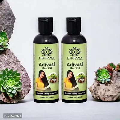 The Rama Adivasi hair Hair Growth Oil For Men's  Women 100 ml (Pack Of-2)-thumb0