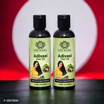 Adivasi Hair Oil  100 % Natural  Adivasi Herbal Hair Re-Growth Oil 100 ml (Pack Of-2) Brand ;- The Rama