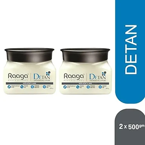 Professional Raaga DeTan  Removal Cream  500 gm Pack Of-2