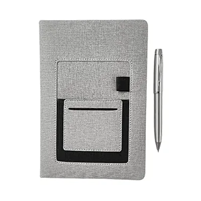 The Bling Stores Faux Leather Unique and Stylish Conference Planner and Organiser Office Diary A5 Notebook Diary with Pen for Men and Women