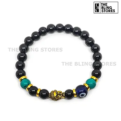 Buy Aakibee Natural Agate Stone Adjustable Bracelet For Women Buddha Black  Labradorite 10Mm Online at Best Prices in India  JioMart