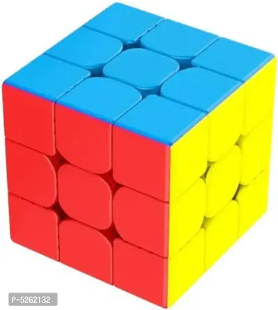3x3 high speed sticker less magic rubix cube 3x3 brainstorming puzzle-thumb0