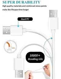 Siwi Fast Charging  Data USB Cable for Hi-Tech Air A9, Hi-Tech Amaze S2, Hi-Tech Air A6, Hi-Tech Amaze S5 USB Cable | Micro USB Data Cable | Sync Quick Fast Charging Cable | Charger Cable | Android V8 Cable (3.1 Amp, 1 Meter, WM, White)-thumb3