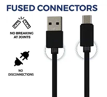 Siwi Type-C USB Cable for Realme 8 Pro USB Cable Original Like | Charger Cable | Rapid Quick Dash Fast Charging Cable | Data Sync Cable | Type C to USB-A Cable (4 Amp, 1 Meter/3.2 Feet, TC6, Black)-thumb3