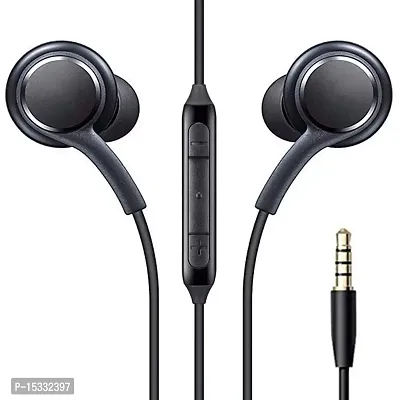 Siwi Earphone for I Kall K570 / K 570 Earphones Original Like Wired Noise Cancellation In-Ear Headphones Stereo Deep Bass Head Hands-free Headset Earbud With Built in-line Mic, Call Answer/End Button, Music 3.5mm Aux Audio Jack (AK14, Black)