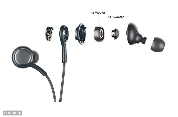 Siwi Earphone for Micromax X312 Earphones Original Like Wired Noise Cancellation In-Ear Headphones Stereo Deep Bass Head Hands-free Headset Earbud With Built in-line Mic, Call Answer/End Button, Music 3.5mm Aux Audio Jack (AK14, Black)-thumb4