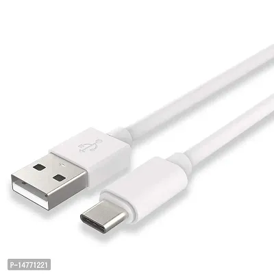 Siwi Type-C USB Cable for Vivo V19 Pro/V 19 Pro USB Cable | Data Sync Cable | Rapid Quick Dash Fast Charging Cable | Charger Cable | Type C to USB-A Cable (3.1 Amp, 1 Meter/3.2 Feet, TC1, White)-thumb0