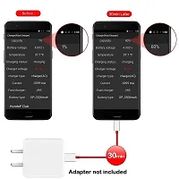 Siwi Type-C USB Cable for TCL 20 5G USB Cable Original Like | Charger Cable | Rapid Quick Dash Fast Charging Cable | Data Sync Cable | Type C to USB-A Cable (4 Amp, 1 Meter/3.2 Feet, TC4, Red)-thumb2