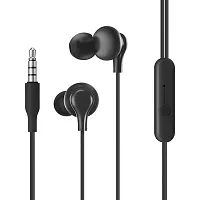 Siwi Earphone for Micromax X781 Earphones Original Like Wired Noise Cancelling In-Ear Headphones Stereo Deep Bass Head Hands-free Headset Earbud With Built in-line Mic, Call Answer/End Button, Music 3.5mm Aux Audio Jack (VIB2, Black)-thumb1