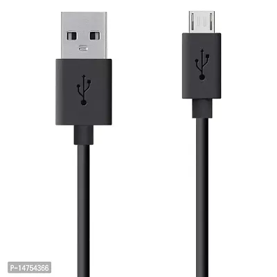 Siwi Fast Charging  Data USB Cable for Coolpad Mega 5C USB Cable | Micro USB Data Cable | Sync Quick Fast Charging Cable | Charger Cable | Android V8 Cable (3.1 Amp, 1 Meter, BM, Black)-thumb0