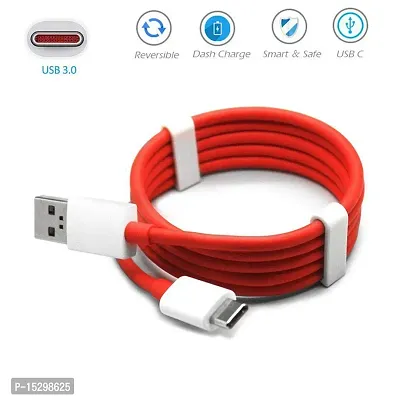 10W to 65W Type-C USB Cable for Samsung Galaxy M10s / M 10 s USB Cable Original Like Charger Cable | Quick, Dash, Warp, Dart, Flash, Turbo, Super Vooc Fast Charging Cable | Data Sync Cable | Type C to USB-A Cable (6 Amp, 1.2 Meter/3.9 Feet, TC6, Red)-thumb2