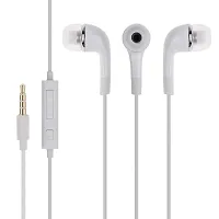 Siwi Earphone for OPPO F19 Pro Earphones Original Like Wired Noise Cancelling In-Ear Headphones Stereo Deep Bass Head Hands-free Headset Earbud With Built in-line Mic, Call Answer/End Button, Music 3.5mm Aux Audio Jack (YR11, White)-thumb1