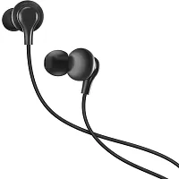 Siwi Earphone for Intex Aqua Secure Earphones Original Like Wired Noise Cancelling In-Ear Headphones Stereo Deep Bass Head Hands-free Headset Earbud With Built in-line Mic, Call Answer/End Button, Music 3.5mm Aux Audio Jack (VIB2, Black)-thumb3