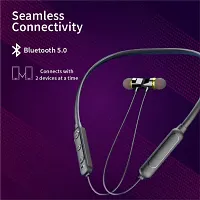 Siwi Wireless Bluetooth Earphones for Dell Venue 7 3741 Earphones Wireless Bluetooth Neckband Flexible In-Ear Headphones Headset With Built-in Mic, Extra Deep Bass Hands-Free Call/Music, Sports Earbuds, Sweatproof (15 Hours Playtime, GLF, Multi)-thumb4
