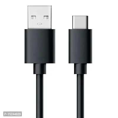 Siwi Type-C USB Cable for Gionee M12 / M 12 USB Cable Original Like | Charger Cable | Rapid Quick Dash Fast Charging Cable | Data Sync Cable | Type C to USB-A Cable (3.1 Amp, 1 Meter/3.2 Feet, TC3, Black)-thumb0