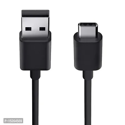 Siwi Type-C USB Cable for Samsung W2019 / W 2019 USB Cable Original Like | Charger Cable | Rapid Quick Dash Fast Charging Cable | Data Sync Cable | Type C to USB-A Cable (4 Amp, 1 Meter/3.2 Feet, TC6, Black)