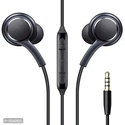 Siwi Earphone for OnePlus Nord 2 CE Earphones Original Like Wired Noise Cancellation In-Ear Headphones Stereo Deep Bass Head Hands-free Headset Earbud With Built in-line Mic, Call Answer/End Button, Music 3.5mm Aux Audio Jack (AK14, Black)
