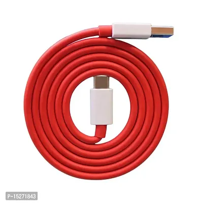 Siwi Type-C USB Cable for ZTE Blade V2021 / V 2021 USB Cable Original Like | Charger Cable | Rapid Quick Dash Fast Charging Cable | Data Sync Cable | Type C to USB-A Cable (4 Amp, 1 Meter/3.2 Feet, TC4, Red)-thumb0