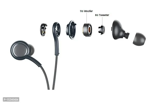 Siwi Earphone for Intex Ultra G3 Earphones Original Like Wired Noise Cancellation In-Ear Headphones Stereo Deep Bass Head Hands-free Headset Earbud With Built in-line Mic, Call Answer/End Button, Music 3.5mm Aux Audio Jack (AK14, Black)-thumb4