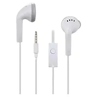 Earphones for Samsung B7350 Omnia PRO 4, Samsung B7610 OmniaPRO, Samsung B7722, Samsung C3050 Stratus, Samsung C3300K Champ Earphone Original Like Wired In-Ear Headphones Stereo Deep Bass Head Hands-free Headset Earbud With Built in-line Mic, Call Answer/End Button, Music 3.5mm Aux Audio Jack (YS6, White)-thumb1