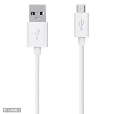 Siwi Fast Charging  Data USB Cable for Micromax Canvas Mega 2 USB Cable | Micro USB Data Cable | Sync Quick Fast Charging Cable | Charger Cable | Android V8 Cable (3.1 Amp, 1 Meter, WM, White)