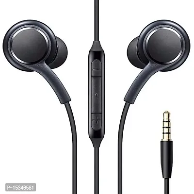 Siwi Earphone for Samsung Galaxy J4 Core Earphones Original Like Wired Noise Cancellation In-Ear Headphones Stereo Deep Bass Head Hands-free Headset Earbud With Built in-line Mic, Call Answer/End Button, Music 3.5mm Aux Audio Jack (AK14, Black)