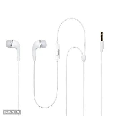 Siwi Earphone for OPPO F19 Pro Earphones Original Like Wired Noise Cancelling In-Ear Headphones Stereo Deep Bass Head Hands-free Headset Earbud With Built in-line Mic, Call Answer/End Button, Music 3.5mm Aux Audio Jack (YR11, White)-thumb3