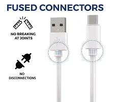 5W to 20W Type-C USB Cable for Philips PH1 / PH 1 USB Cable Original Like | Charger Cable | Rapid Quick Dash Fast Charging Cable | Data Sync Cable | Type C to USB-A Cable (4 Amp, 1 Meter/3.2 Feet, TC8, White)-thumb4