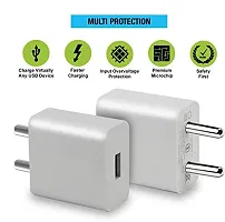 Siwi Fast Type-C Charger for Maze Alpha X Charger Adapter Wall Charger | Mobile Charger | Fast Charger | Android Charger with 1 Meter USB Type C Charging Data Cable (2.4 Amp, TWE, White)-thumb2