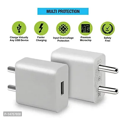 Siwi Fast Type-C Charger for Maze Alpha X Charger Adapter Wall Charger | Mobile Charger | Fast Charger | Android Charger with 1 Meter USB Type C Charging Data Cable (2.4 Amp, TWE, White)-thumb3