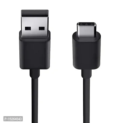 Siwi Type-C USB Cable for Realme 8 Pro USB Cable Original Like | Charger Cable | Rapid Quick Dash Fast Charging Cable | Data Sync Cable | Type C to USB-A Cable (4 Amp, 1 Meter/3.2 Feet, TC6, Black)-thumb0