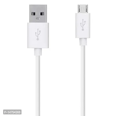 Siwi Fast Charging  Data USB Cable for Hi-Tech Air A9, Hi-Tech Amaze S2, Hi-Tech Air A6, Hi-Tech Amaze S5 USB Cable | Micro USB Data Cable | Sync Quick Fast Charging Cable | Charger Cable | Android V8 Cable (3.1 Amp, 1 Meter, WM, White)-thumb0