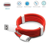Siwi Type-C USB Cable for ZTE Blade V2021 / V 2021 USB Cable Original Like | Charger Cable | Rapid Quick Dash Fast Charging Cable | Data Sync Cable | Type C to USB-A Cable (4 Amp, 1 Meter/3.2 Feet, TC4, Red)-thumb1