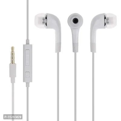 Earphones for Micromax iOne Earphone Original Like Wired In-Ear Headphones Stereo Deep Bass Head Hands-free Headset Earbud With Built in-line Mic, Call Answer/End Button, Music 3.5mm Aux Audio Jack (YR8, White)-thumb2