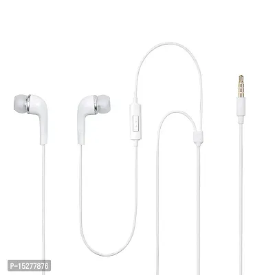 Earphones for Micromax X2401 Earphone Original Like Wired In-Ear Headphones Stereo Deep Bass Head Hands-free Headset Earbud With Built in-line Mic, Call Answer/End Button, Music 3.5mm Aux Audio Jack (YR8, White)-thumb3