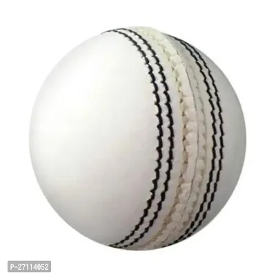 Pre-Cut Durable Waterproof Genuine Cricket Leather Ball White-thumb0
