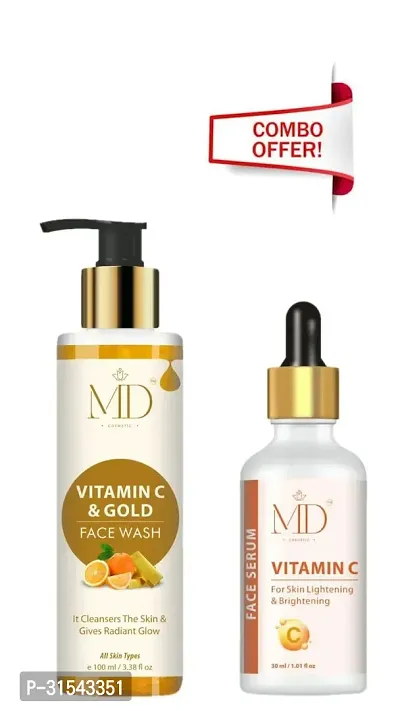 Classic Radiant Complexion Duo Vitamin C Serum and Vitamin C and Gold Facewash