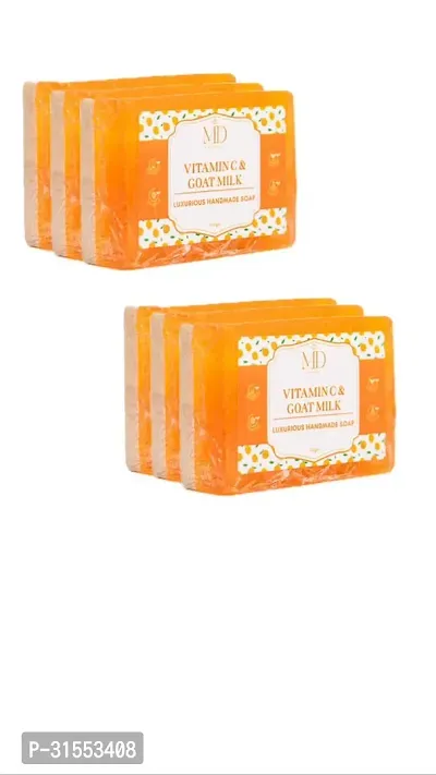 Glowing Skin Vitamin C and Goat Milk Soap Pack Of 6