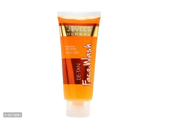 Jovees Herbal De-Tan Face Wash-120 ml-thumb0